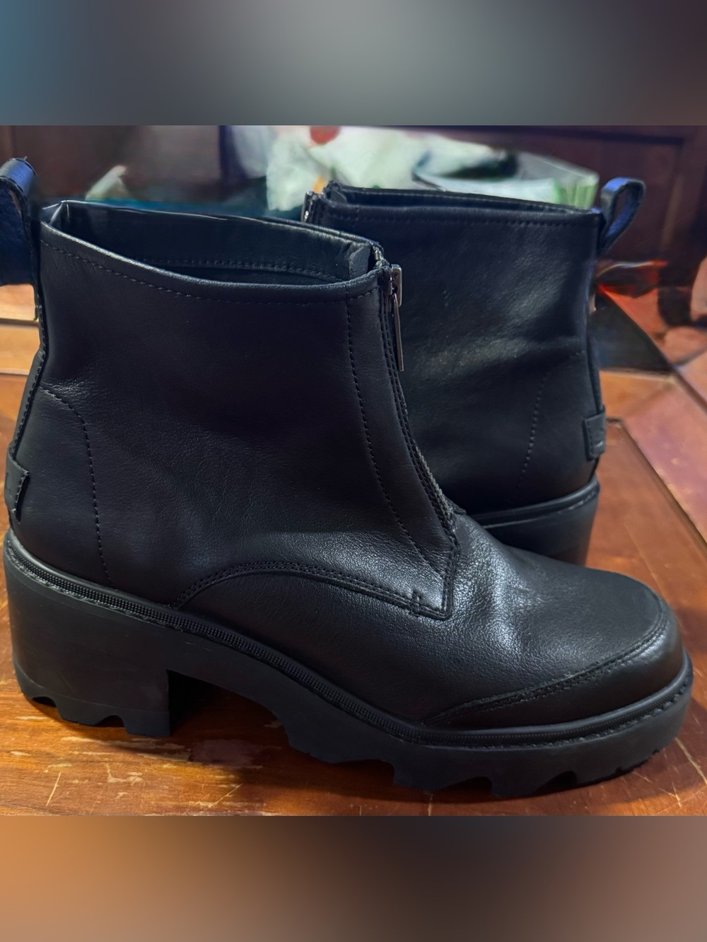 Sorel Joan Now Zip Boots Women’s Size 10 Black Leather New
